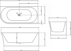ABBER Акриловая ванна AB9257-1.7 170x78 R – фотография-3